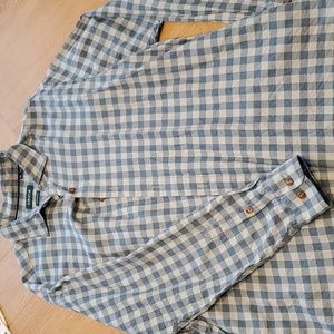 Orvis Classic Fit Checkered LS Button Up dress shirt